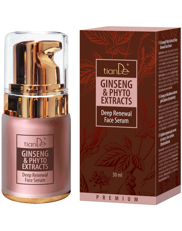 Giliai regeneruojantis veido serumas su ženšeniu ir fitoekstraktais, 30 ml .