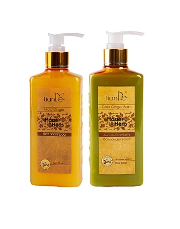TianDe plaukų balzamas "Auksinis imbieras" 300 ml