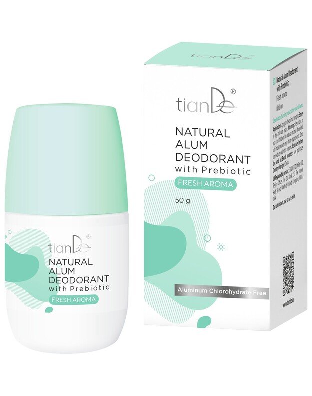 Natūralus alūno dezodorantas su prebiotikais, gaivaus aromato, 50 g