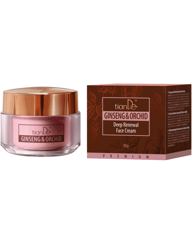 Giliai regeneruojantis veido kremas su ženšeniu ir orchidėja, 50 g.