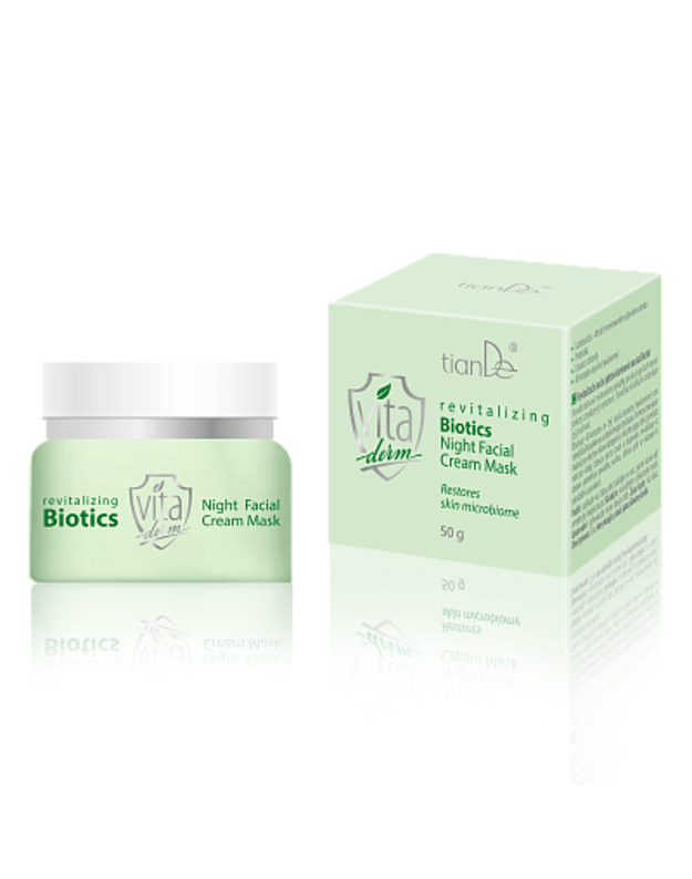 Revitalizing Biotics naktinio kremo kaukė veidui, 50 g.