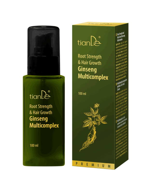Ženšenio multikompleksas stiprinantis šaknis ir skatinantis plaukų augimą, 100 ml .