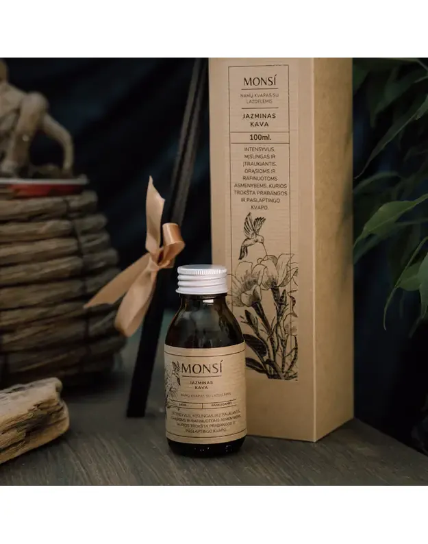 100ml. namų kvapas su lazdelėmis Jazminas ir kava