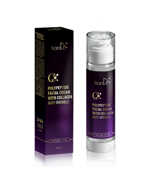 Polipeptidinis veido kremas nuo raukšlių su kolagenu, 50 ml
