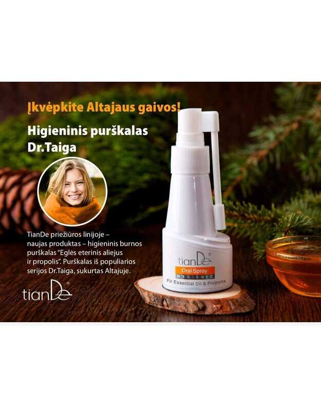 Higieninis burnos purškalas “Pušies eterinis aliejus ir propolis”, 35 g