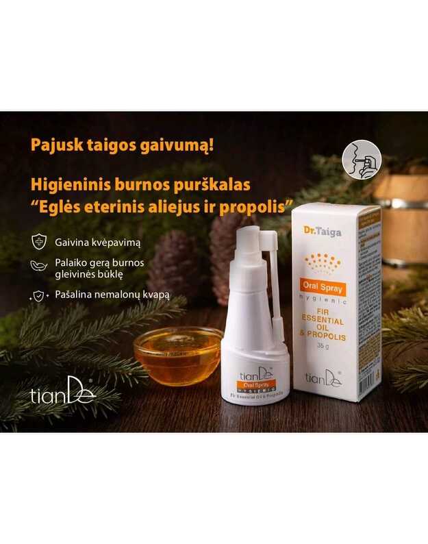 Higieninis burnos purškalas “Pušies eterinis aliejus ir propolis”, 35 g